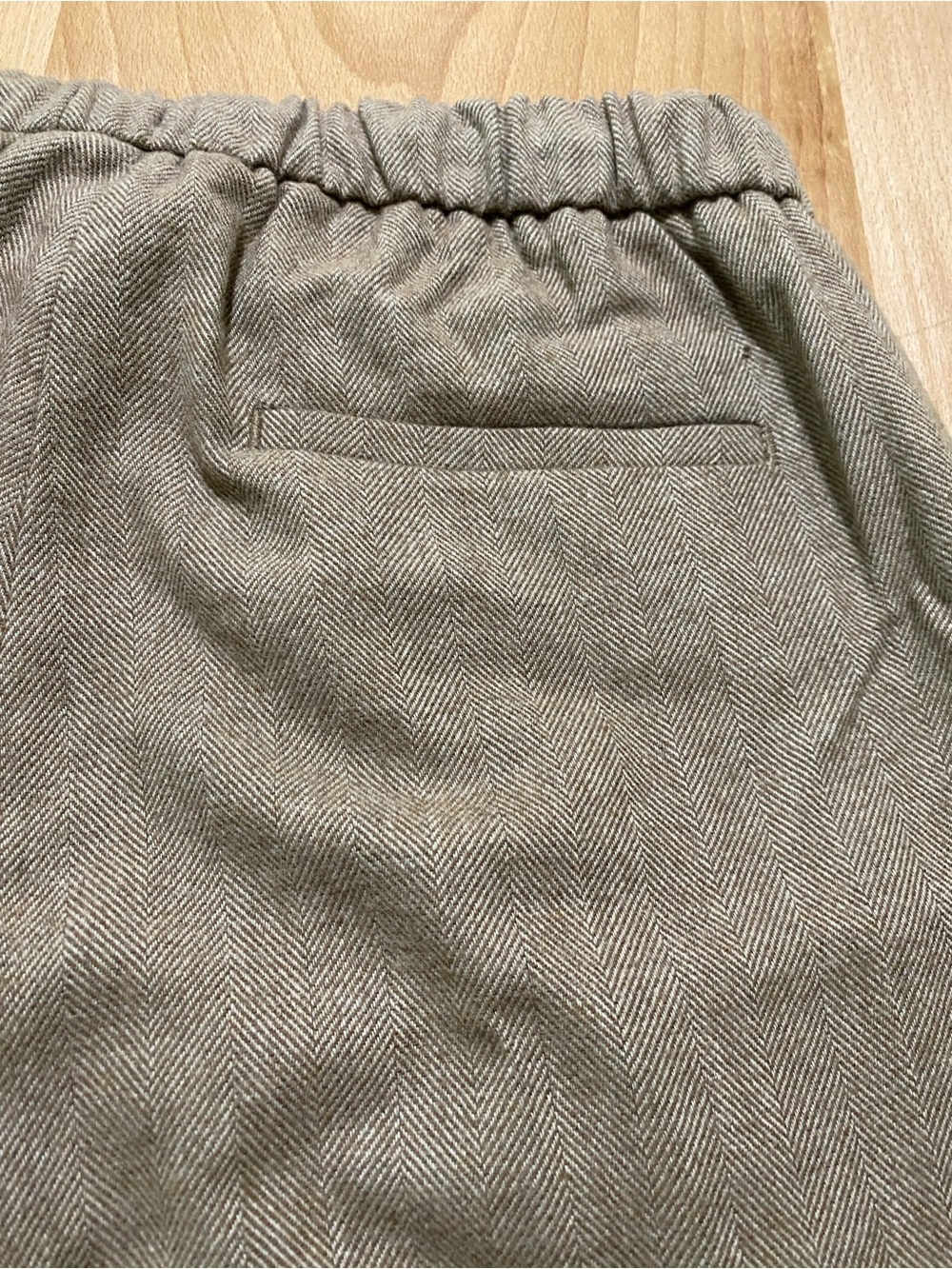 Banana Republic Wool Wide Leg Women’s Drawstring Pants brown - Picture 8 of 12